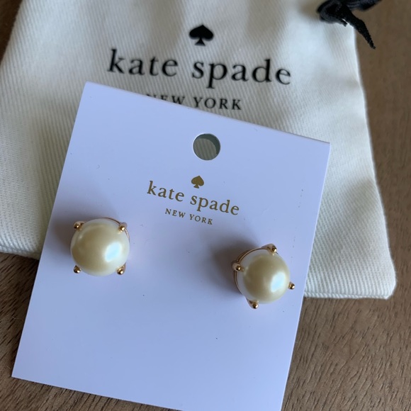Kate spade cream pearl earrings